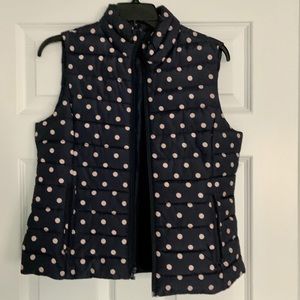 Colebrook Polka Dot Puffer Vest S